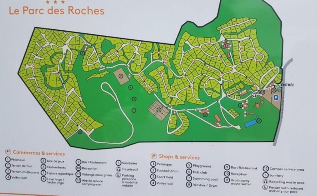 Location Mobil-Home Le Parc Des Roches Saint-Chéron Eksteriør billede